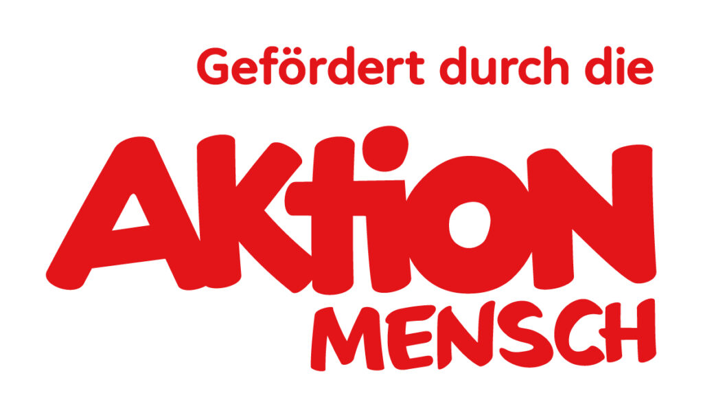 Logo der "Aktion Mensch" auf dem die Förderung für diese Webseite ausgewiesen wird.