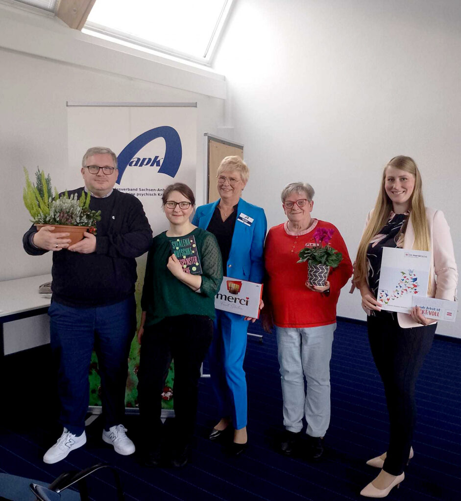 Der beschenkte Vorstand nach dem feierlichen Empfang.